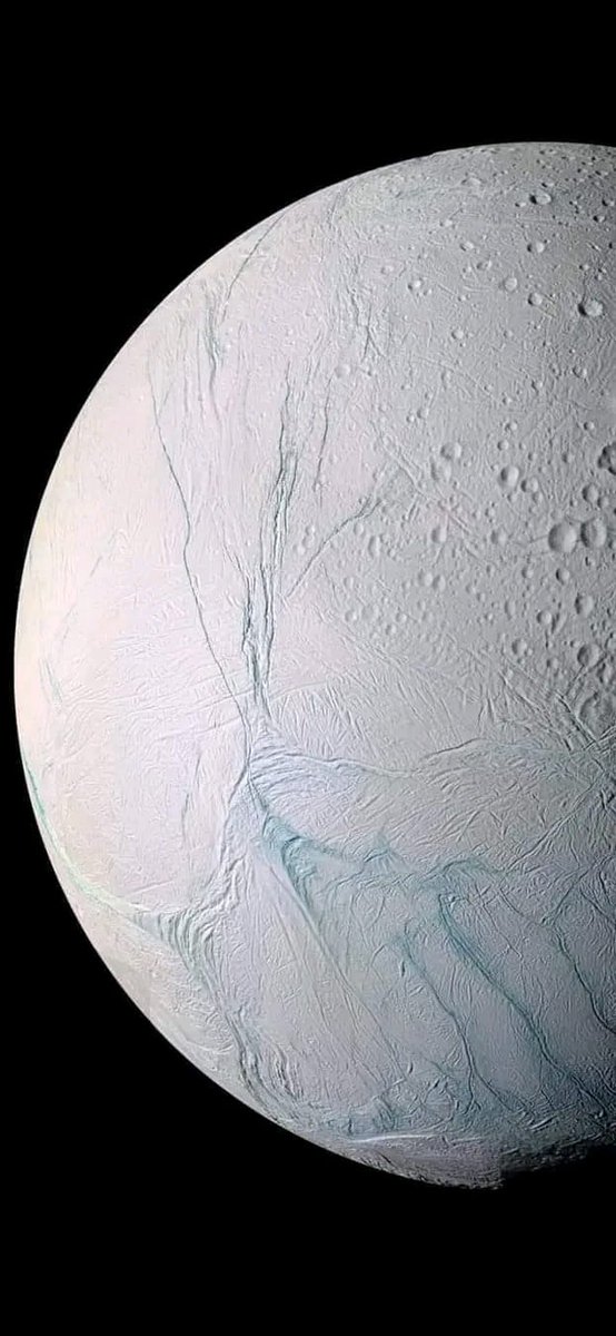 Saturn's moon Enceladus captured by Cassini Spacecraft
