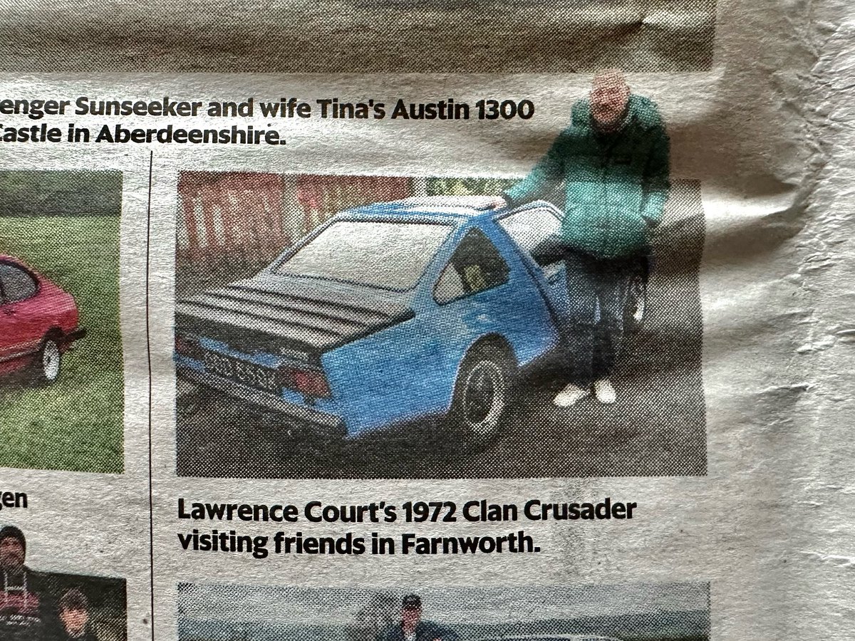 ClanCrusader's tweet photo. Great to see Lawrence Court representing #TeamClan in @ClassicCarWkly for Drive It Day! 📰👌🏻

#ClanCrusader https://t.co/Hf2A0HCWgN