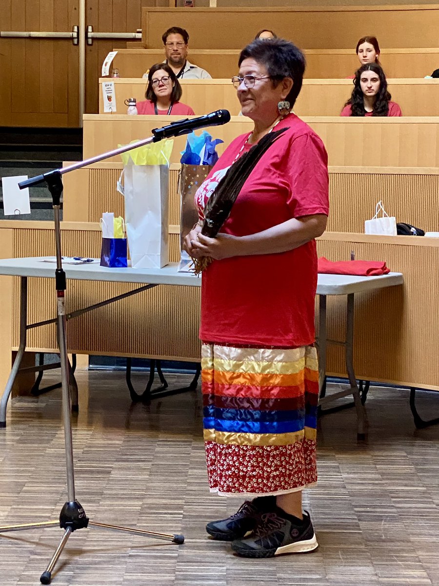 Beginning the day with prayers and wisdom at the First Indigenous Student Leadership Summit. <a href="/Kamloops_SD73/">Kamloops SD 73</a>