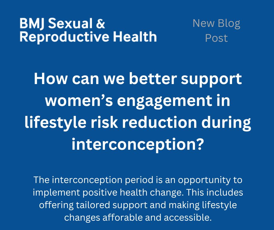 New blog post! Interconception (time between pregnancies) provides an opportunity to adopt changes in lifestyle behaviours. Click here to read: bit.ly/3o9fJ4P See the full systematic review ⏩ bit.ly/3JjxbLS #conception #srh #womenshealth