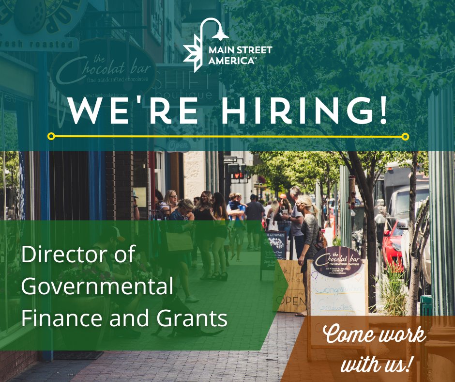 Come work with us! We are looking for a Director of Governmental Finance and Grants to support our growing roster of exciting programs. If you have experience with budgeting, financial reporting, and grant management, we want to hear from you. Learn more: bit.ly/3o9DrOE
