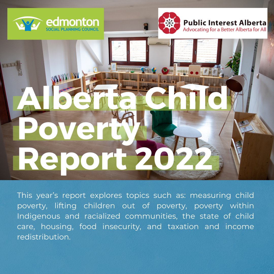 The 2022 Alberta Child Poverty Report is out now! Produced by the ESPC and PIA, this year’s report explores some of the current issues faced by children living in poverty, addressing household employment and access to basic needs. Read now: bit.ly/42EZBah