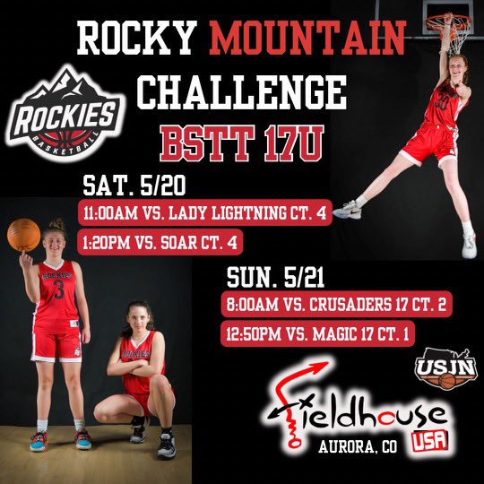 Rockies Basketball (@rockiesbsktbl) on Twitter photo Looking forward to the <a href="/USJN/">USJN</a> event and these next-level athletes <a href="/BlueStarMedia1/">BlueStar Media</a> <a href="/marcellkelly11/">Marcell Kelly</a> <a href="/kaitlyn_mileto/">Kaitlyn Mileto</a>
<a href="/JohnnieBratton/">Johnnie Bratton</a> Looking forward to the <a href="/USJN/">USJN</a> event and these next-level athletes <a href="/BlueStarMedia1/">BlueStar Media</a> <a href="/marcellkelly11/">Marcell Kelly</a> <a href="/kaitlyn_mileto/">Kaitlyn Mileto</a>
<a href="/JohnnieBratton/">Johnnie Bratton</a>