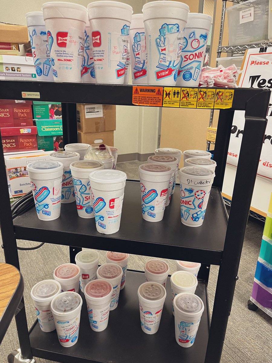 @chele_bella and I had the honor of planning, coaching, and working hand in hand with amazing teachers this year. Their super sonic ideas grew students exponentially! We showed our love by giving a refreshing drink! @sonicdrivein @exleyexpress #exleytweets @katyisd_ELEMCI #katyIC