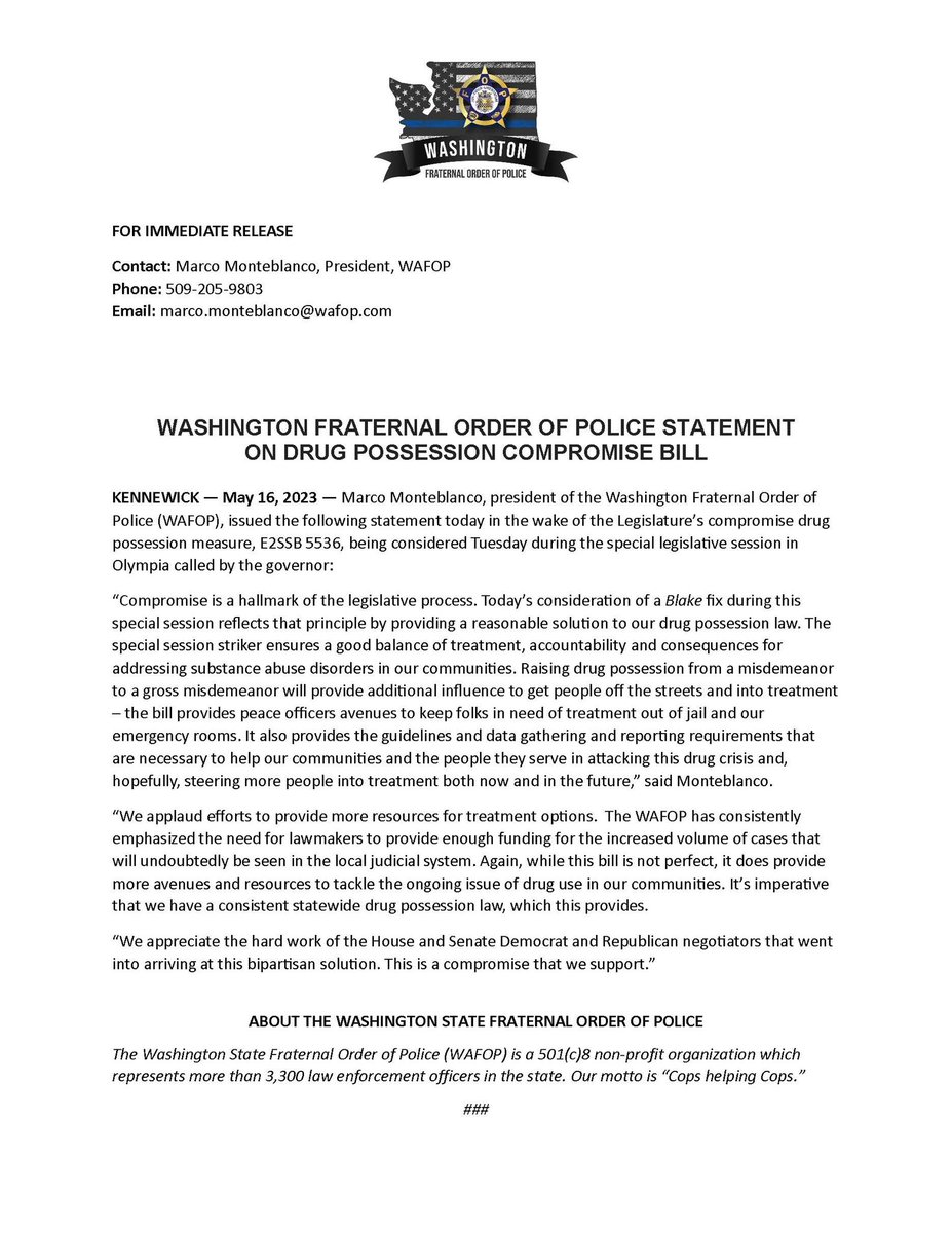 #FOPSTRONG#WAFOP #THEONETRUEVOICEFORLAWENFORCEMENT