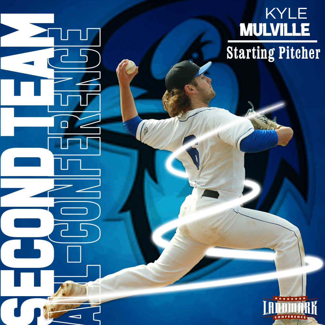 EtownBlueJays's tweet photo. Congrats to all NINE of the @BlueJaysBASE, Landmark All-Conference members! 

🔵Nicholas Ortega - 1st TM
🔵Greg Zerbe - 1st TM
🔵Kyle Mulville - 2nd TM
🔵 Zach Silfies - 1st TM https://t.co/4JaCRI5Y9a