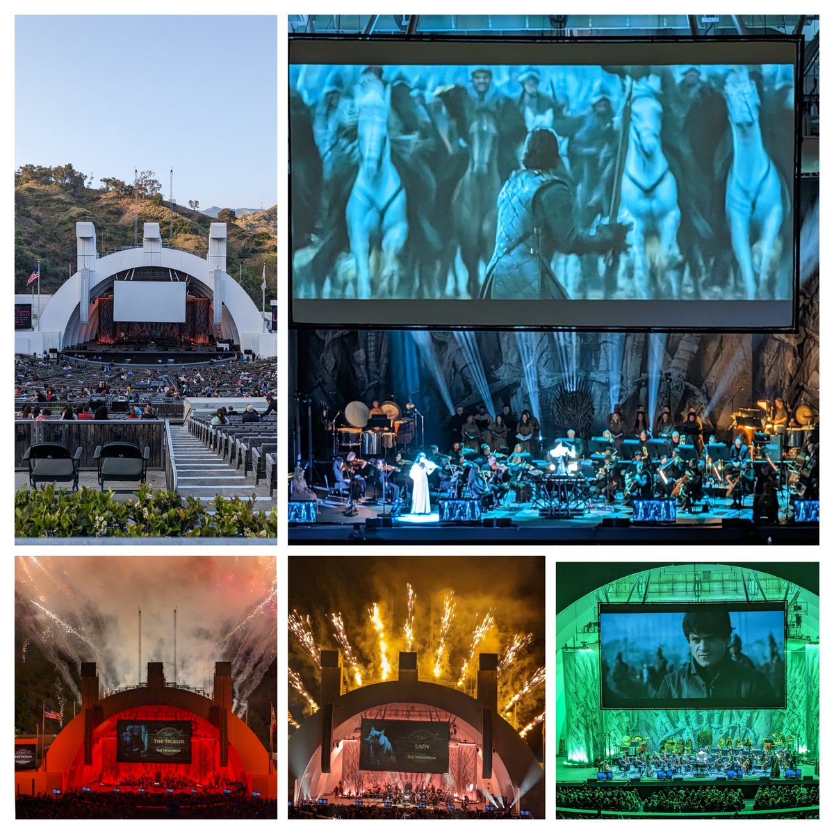 The colors of <a href="/GameOfThrones/">Game of Thrones</a>  Live last Saturday. Another phenomenal performance by <a href="/Djawadi_Ramin/">Ramin Djawadi</a>, singers and musicians. Can't wait for the House of Dragons event...! #GameOfThrones