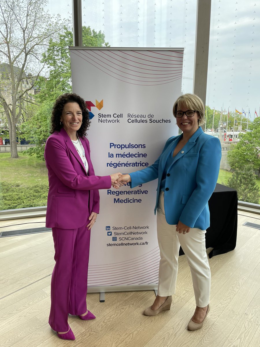 I was thrilled to be in the room when @StemCellNetwork’s @cate_murray1 and @OBIOscience’s Maura Campbell formalised this exciting partnership!

#cdnsci #regenmed #lifesciences