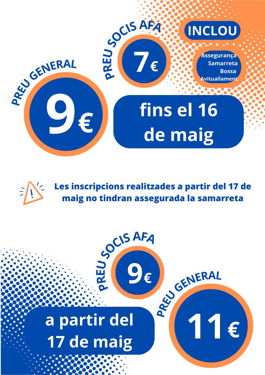 CursaFedacLL's tweet photo. INSCRIPCIONS OBERTES!! Teniu els equips preparats?? #cursadorientacio #fedaclleida https://t.co/v3v7VvP9HA