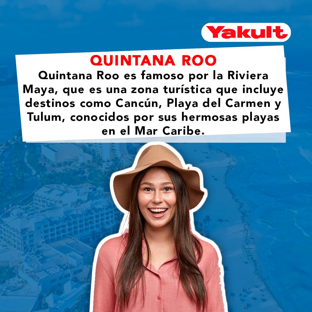 yakultoficial's tweet photo. 🏞️ Actualmente Yakult tiene cobertura en 15 estados de México y en esta ocasión te decimos 5 con playas hermosas de nuestro país, ¿cuál es tu favorita? 🤩
#YakultMéxico #EnTodoMomento #YakultMeCaesMuyBien #biodegradables #mexico #empresaresponsable https://t.co/lOcX03wYGx