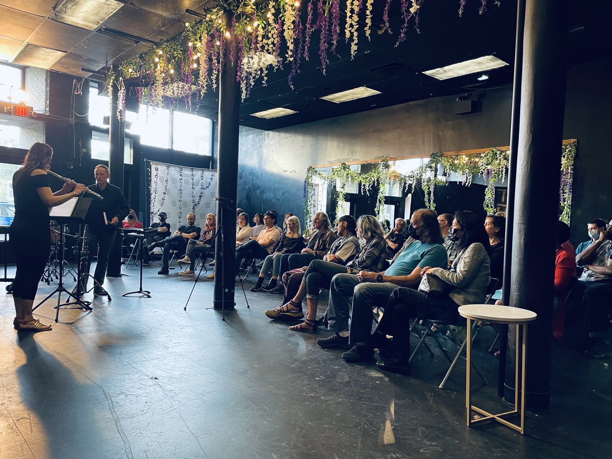 foxwerx's tweet photo. Free #shortnorth concert Jun 6: "Breathe" by CODE (Cbus OH Discovery Ensemble) featuring world premiere by HyeKung Lee ( @DenisonU ) + work by Tony Zilincik ( @Capital_U ) https://t.co/lm2cf1hTdj @FundJohnstone @ShortNorthStage #artmakescbus https://t.co/z5n9IWWDU4