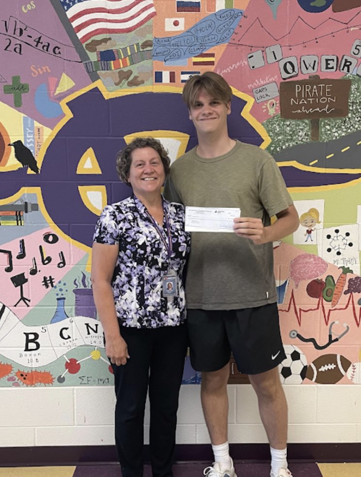 CHHSpirateSS's tweet photo. Congratulations to Preston James, recipient of the Andree Award from Mu Alpha Theta, The National Mathematics Honor Society! https://t.co/OlrCIPvrIQ