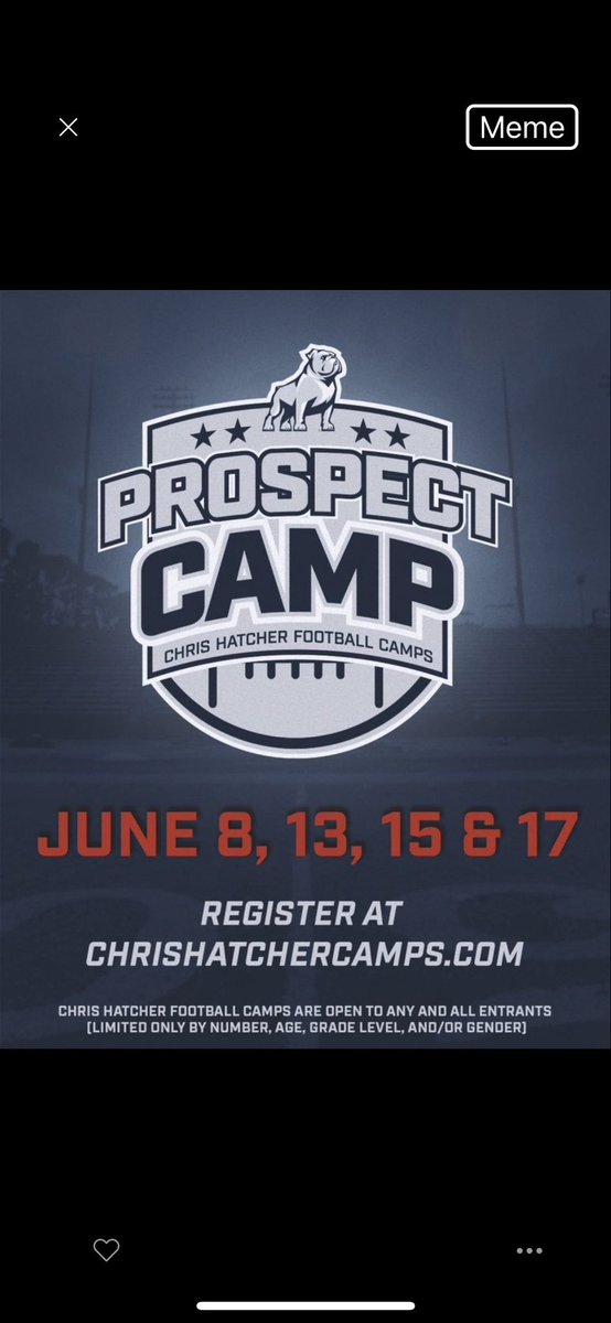 Camp w/ the Socon Champs
🔴June 8th
⚪️June 13th
🔵June 15th
🔴June 17th

Register with the link below 👇🏽 

camps.jumpforward.com/chrishatcherca…