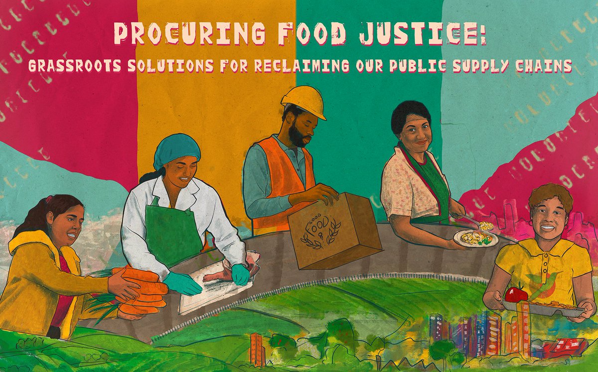 Public institutions spend billions of taxpayer $$$ on food. Most of it goes to a handful of corps like Tyson Foods and Aramark -- but what if we spent it on businesses that share our values? Read our new report with @foodchainworker out today: bit.ly/foodjusticerep