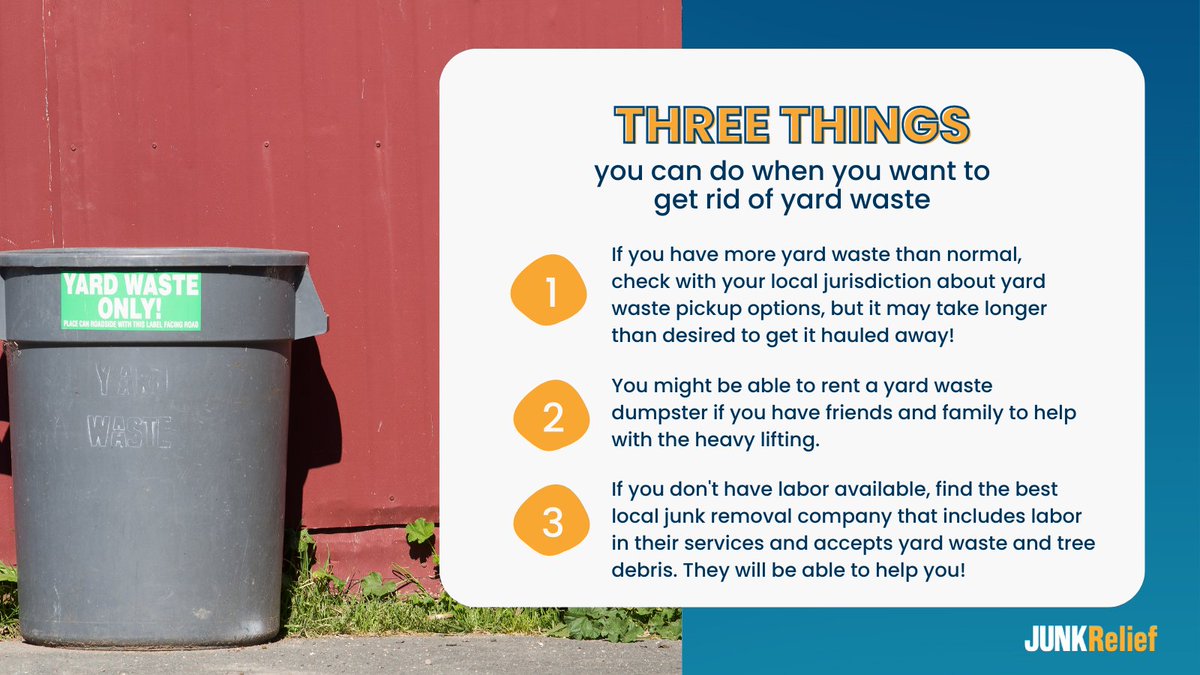 If you want to make yard waste removal easier and hassle-free, we've prepared a few tips to help you out! Don't let yard waste stress you out - take action today! 🚛

#junkrelief #chicagohauling #yardwaste