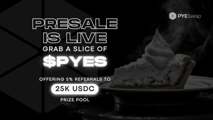 PYESwapDEX's tweet photo. 🥧 It's time to set a new standard on #Arbitrum 💙🧡

🎉The $PYES Presale is now live for 24HRS!
👉https://t.co/7v5j3glUDO

💪Doxxed USA team
🛡CertiK Audit partners
💸25,000 USDC Presale Referral Pool

Drop your ARB address & RT for #PyeSwap