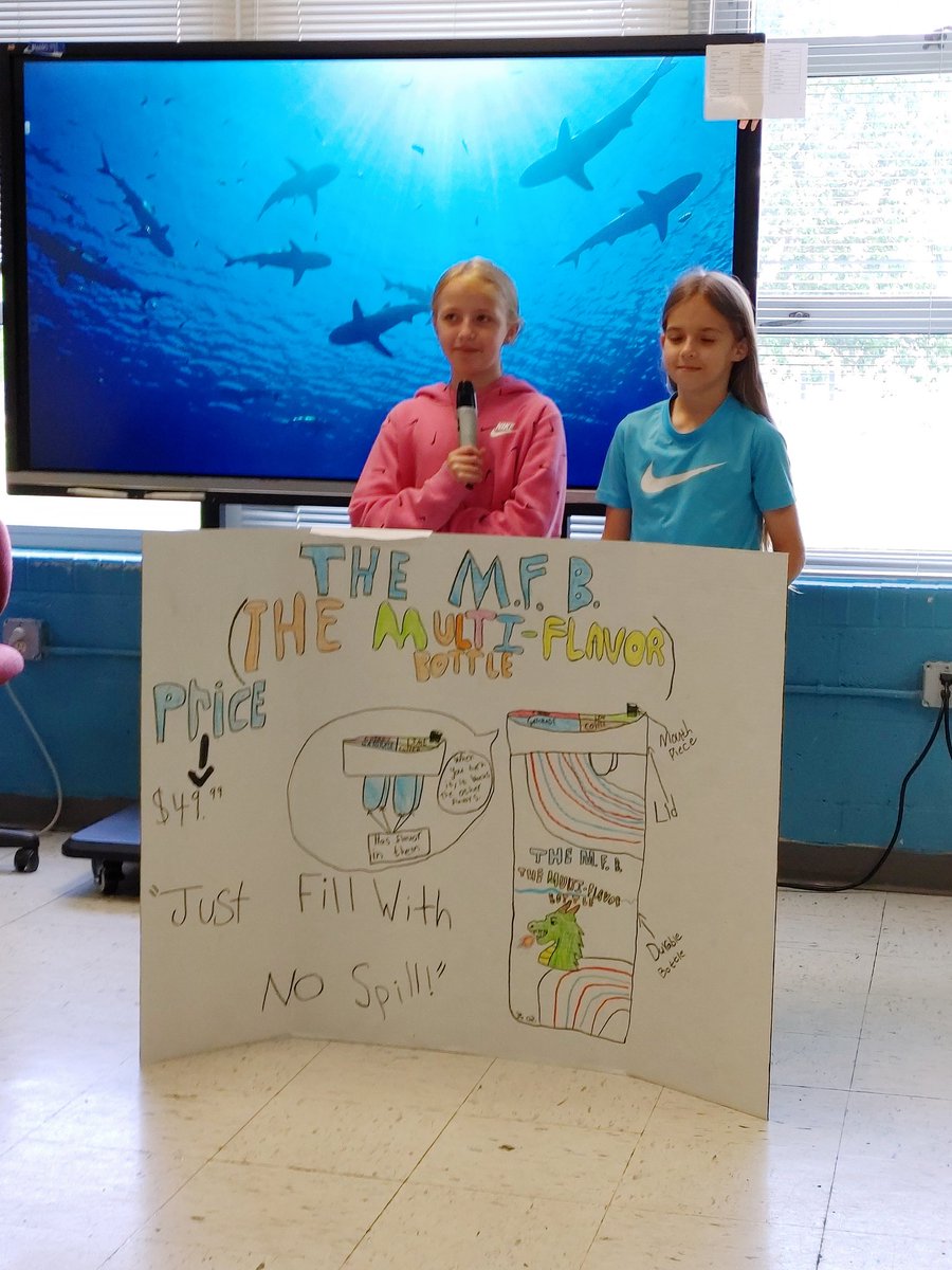 SSSGamecocks's tweet photo. Thank you to Mrs Moates and 4th graders at Westview Elementary for Shark Tank Presentations! You were all superstars with your creativity and design!! Deep learning with powerful engagement!! Loved our time together! https://t.co/BAIfBGArQe
