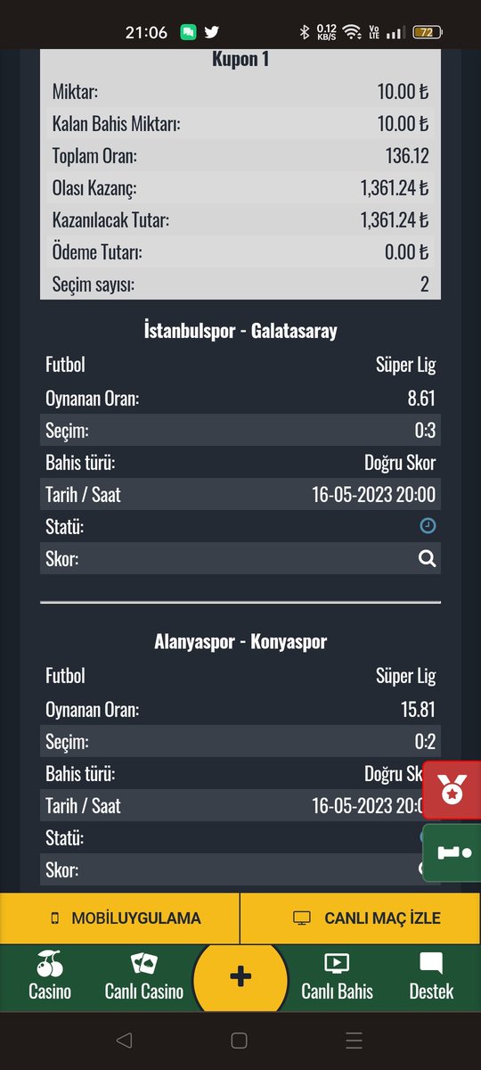 ayhanakyel16's tweet photo. @OverAnalyst_TR Bunun gibimi hocam https://t.co/SReI4zkvOz