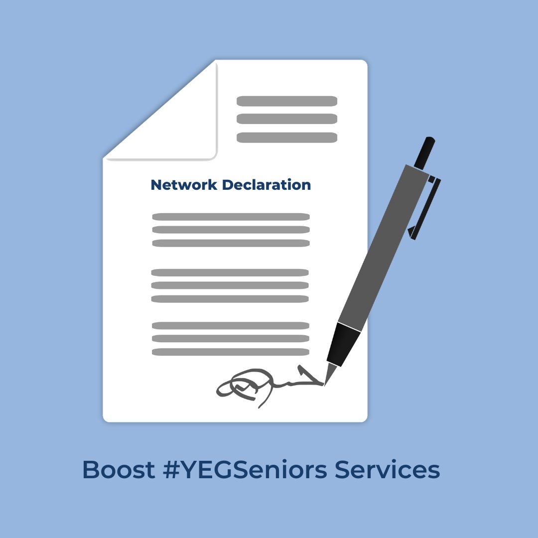 Let’s boost awareness about the value and effectiveness of community-based senior services! Support our efforts to increase awareness of seniors’ needs in Alberta by signing this Declaration: bit.ly/456WOs7 
#YEGseniors #AlbertaSeniors