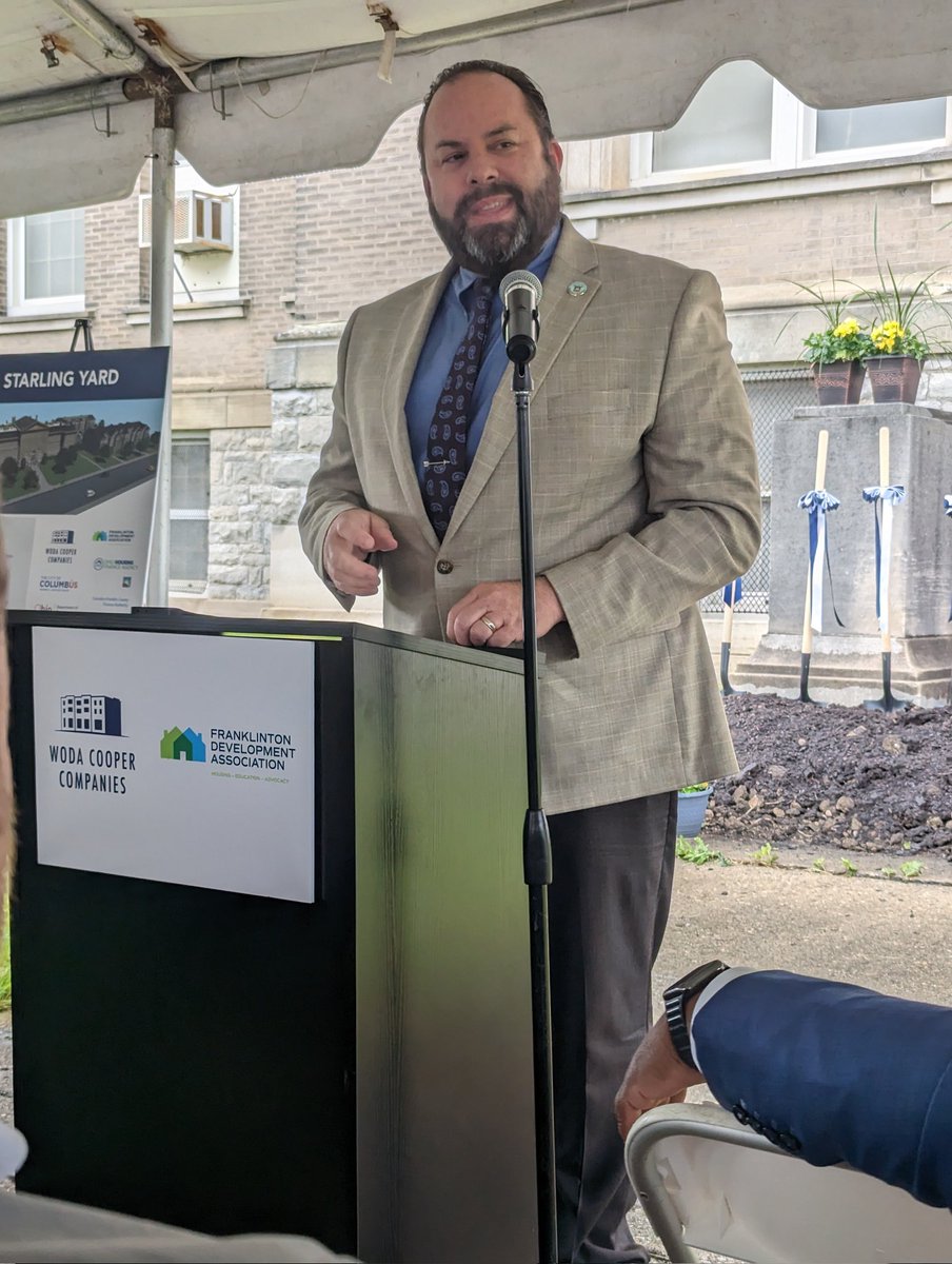 AffordHouse_OH's tweet image. Even the rain can't slow down housing progress! Congrats @WodaCooper and @FtonDevelopment on breaking ground at Starling Yard! Thanks to @MayorGinther, @CMEVRemy, @NickBankston &amp;amp; @VoteBoyce &amp;amp; all the other leadership voices that made this happen! #Franklinton