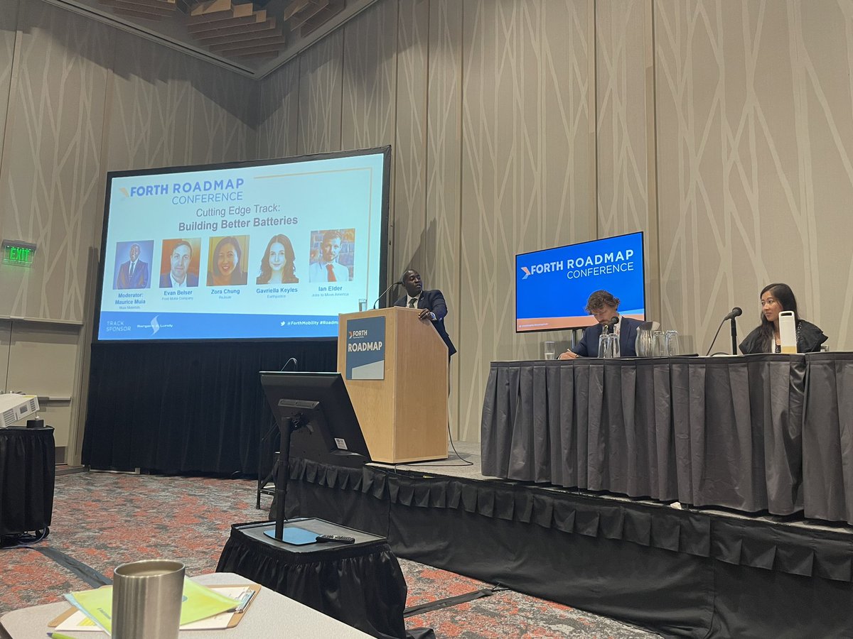 Athenax9's tweet photo. Gavi Keyles, @Earthjustice Senior Research and Policy Analyst, shares at the #ForthConference panel on Building Better Batteries that the shift to a zero-emissions future must include a boost to our circular economy and mining reform. #FutureIsZero https://t.co/kq12jTBobh