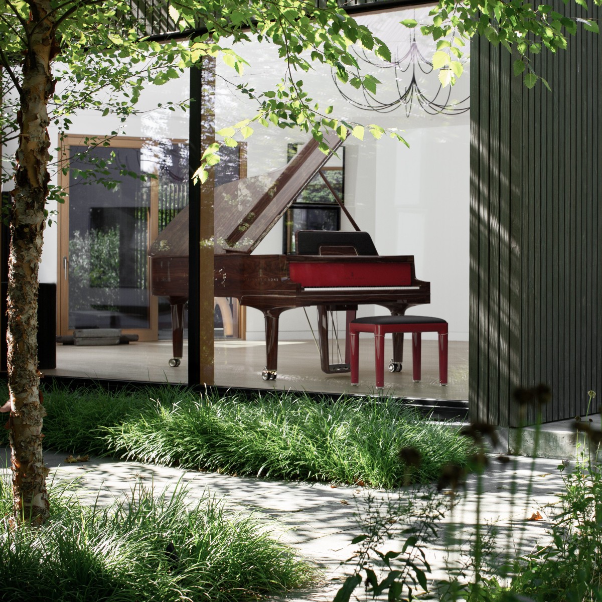 Award-winning designer Luca Nichetto teamed up with Steinway &amp; Sons to deliver the Gran Nichetto Limited Edition. Fifty Model B Spirio | r instruments were produced in three inspired variations, including The Walnut Veneer (pictured). Learn more ▶️ fal.cn/3yiwz