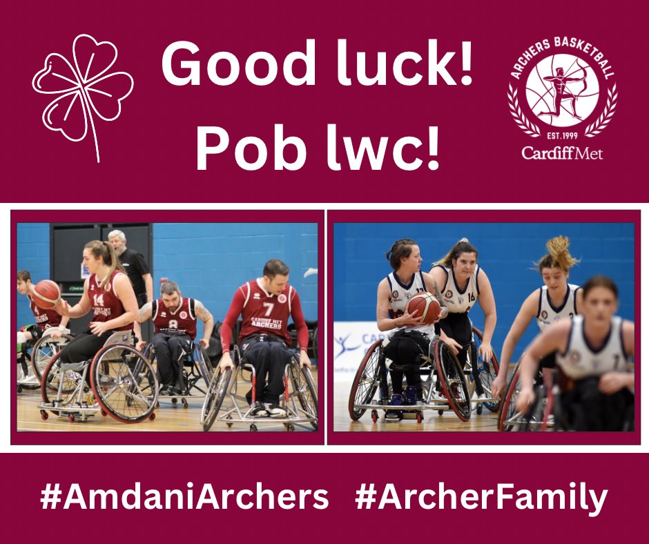 Two of our teams are heading to Manchester this weekend for the Playoff Finals!

Can our National League team gain promotion to Division 1?

Will our Women’s Premier League team beat Worcester Wolves?

All games will be livestreamed

Pob lwc pawb 🍀

#AmdaniArchers
#ArcherFamily