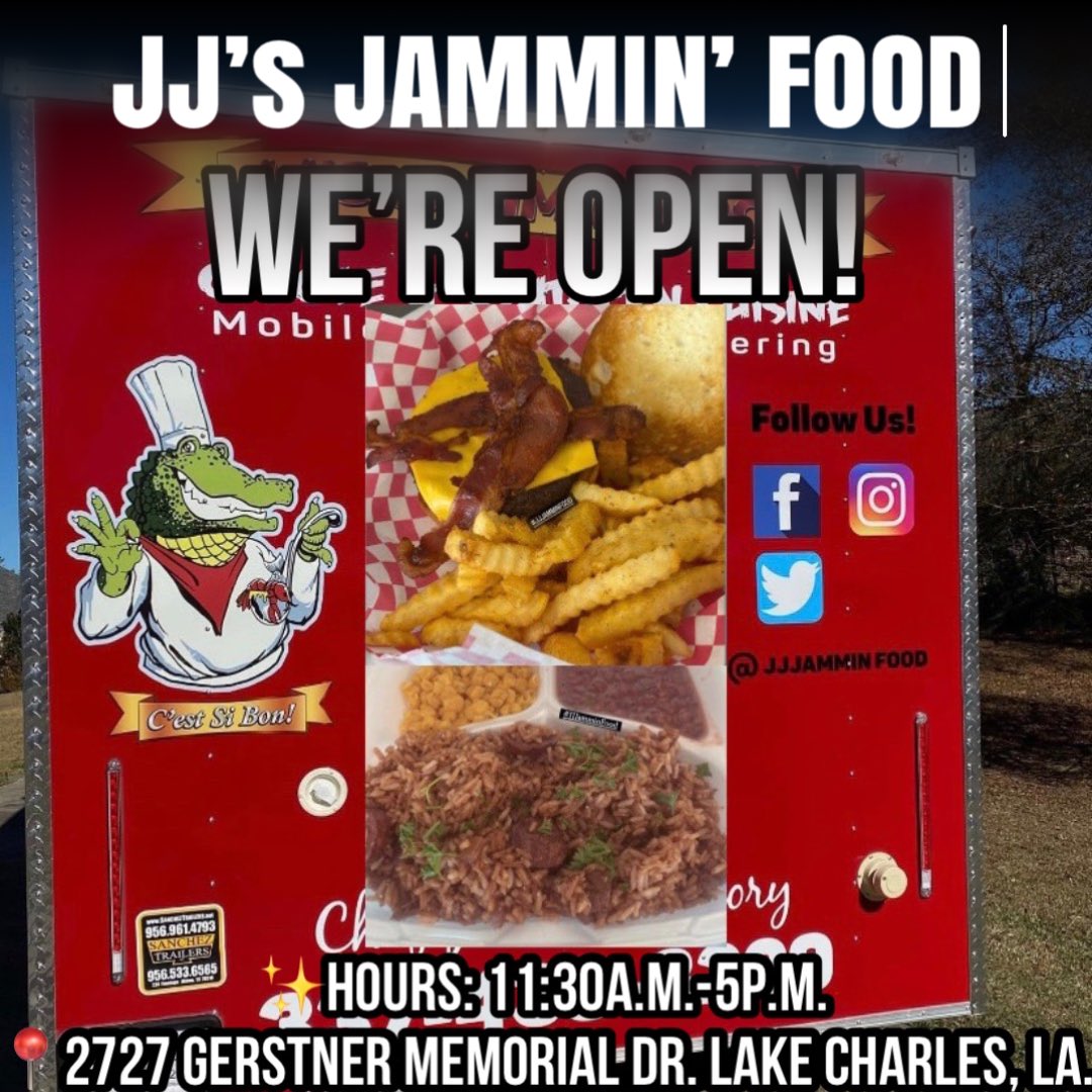 JamminFood's tweet photo. Come see us! #LakeCharles #ChefJobe #SoulFood #CreoleFood #Foodie https://t.co/Z6DVn5JEGr