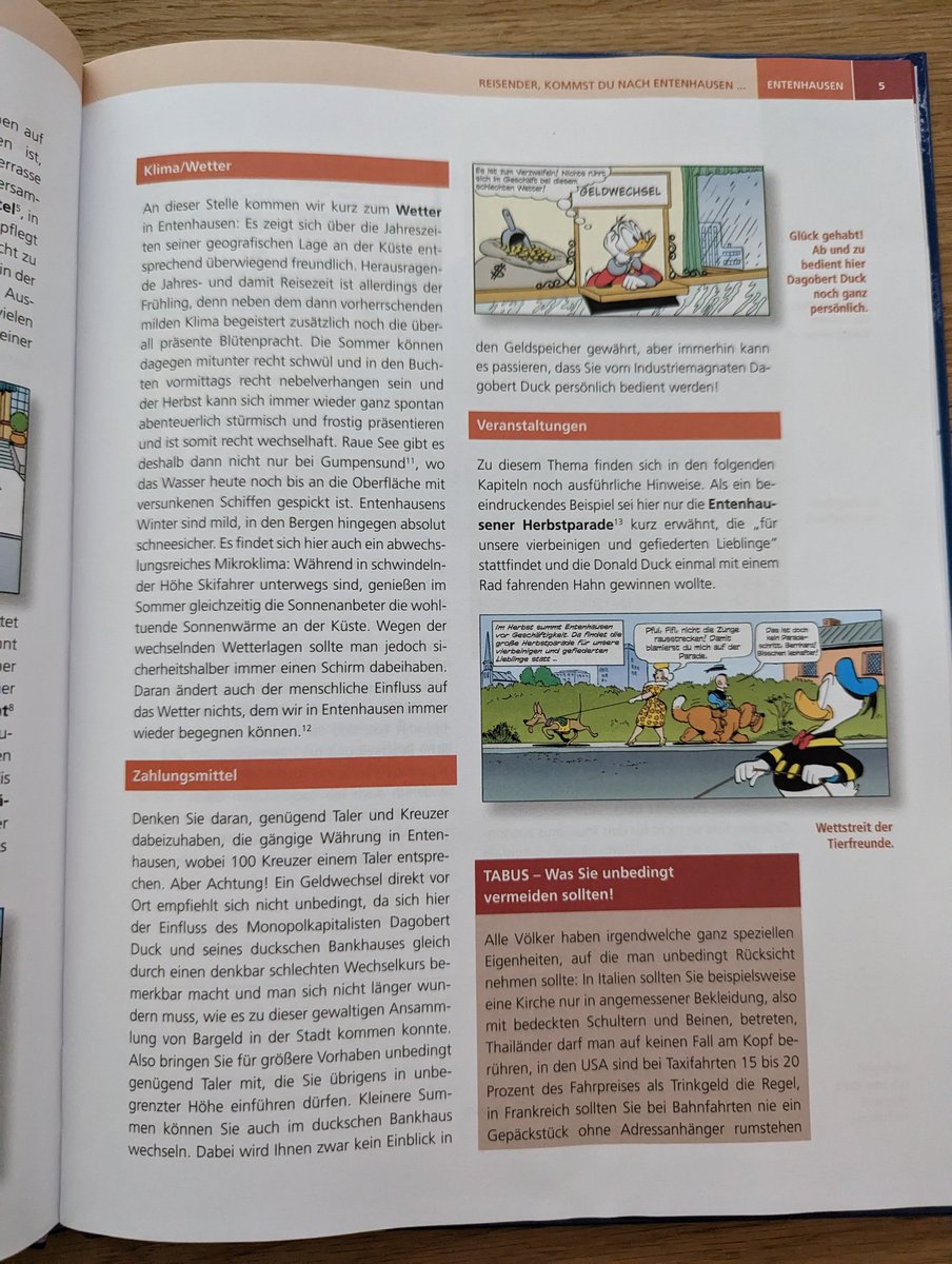 travelttmagic's tweet photo. Last week I picked up this little gem; a travel guide about Duckburg. It even has a massive foldable city plan to navigate the city.
(Yes, it is in German, but I kinda speak German, so no problem -- For each landmark it also references which story it was featured in)
#DuckTalks https://t.co/vUYFVFZ4uM