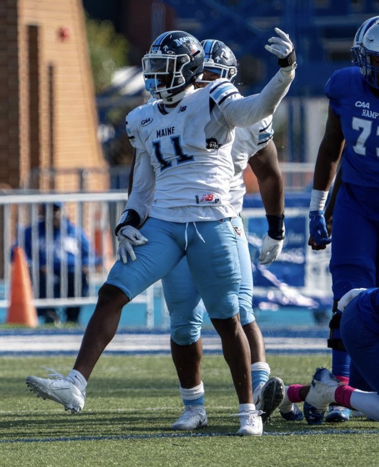 JerrodWilsonJr1's tweet photo. Blessed To Receive My First Division 1 Offer from Maine Unversity! Thank you for the opportunity @jeffcomissiong. @OscarSmithFB @EliHarold_ @CoachRLilly @coachcscott https://t.co/0FLiciJdn8
