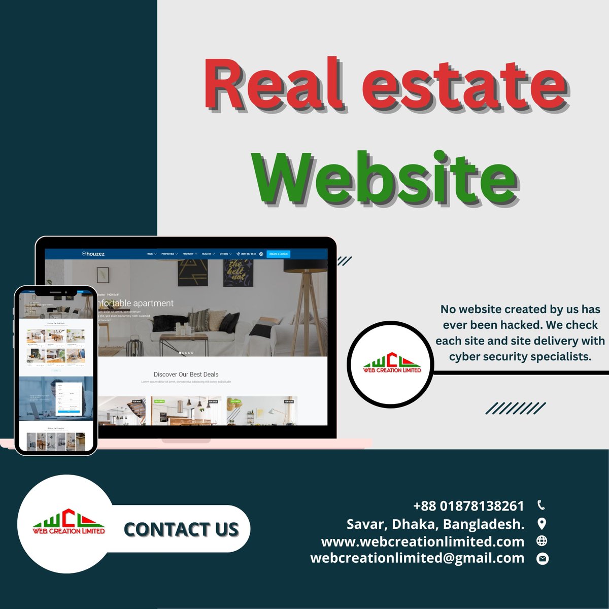Are you thinking of building your real estate website?

🎯 Contact for any type of website
📲/WhatsApp : +88 01878138261
📧 webcreationlimited@gmail.com
🌏 webcreationlimited.com
#RealEstate #WordPress <a href="/WordPress/">WordPress</a> #Webdesign #webdevelopment