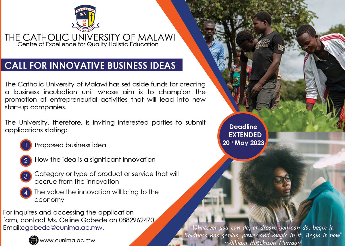 Deadline EXTENDED!
Have you submitted your proposal yet?
Do not miss this life-changing opportunity!