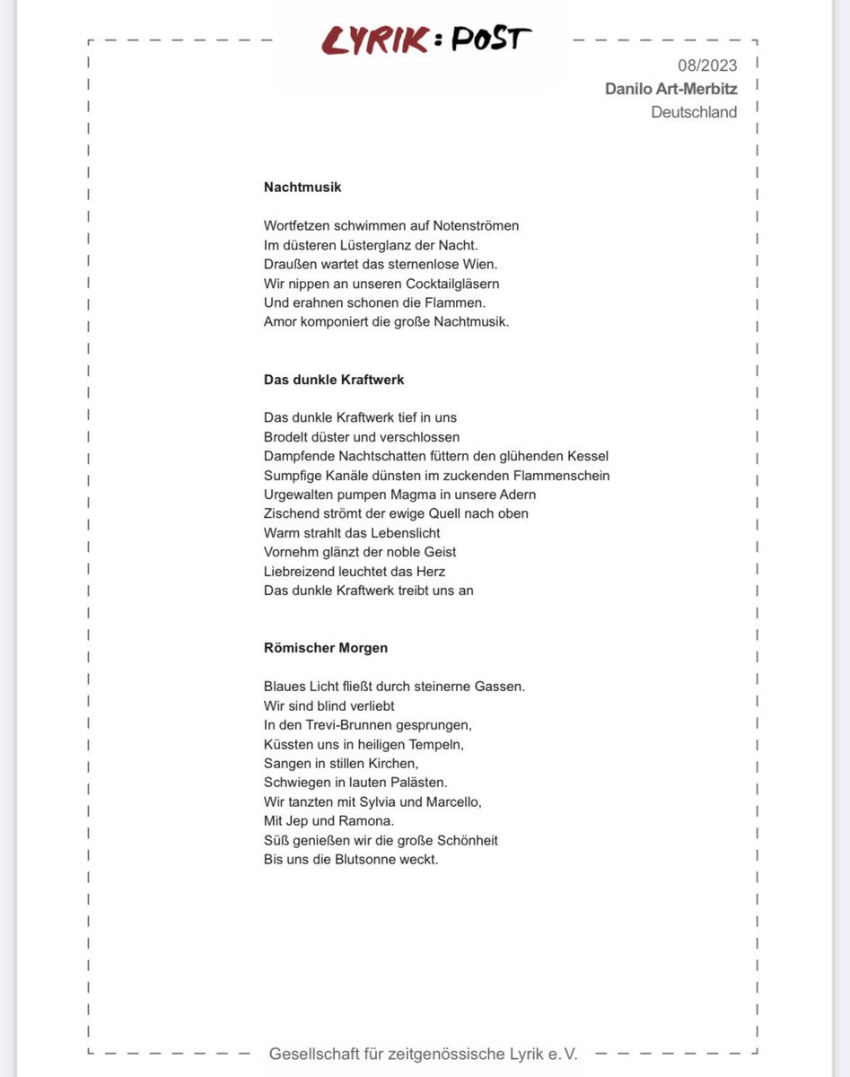 PoetryDanilo's tweet photo. #gedichte 
#literatur #lyrik #schriftsteller #literaturhausmünchen #süddeutschezeitung #suhrkamp  #hanserverlag #leipzig #jaronverlag #schumannsbar #kiwiverlag #münchen #monacensia #literaturhausfrankfurt #mitteldeutscherverlag #schwabing #leipzig #piperverlag #sfischer #poesie https://t.co/rfjkWZFL3U