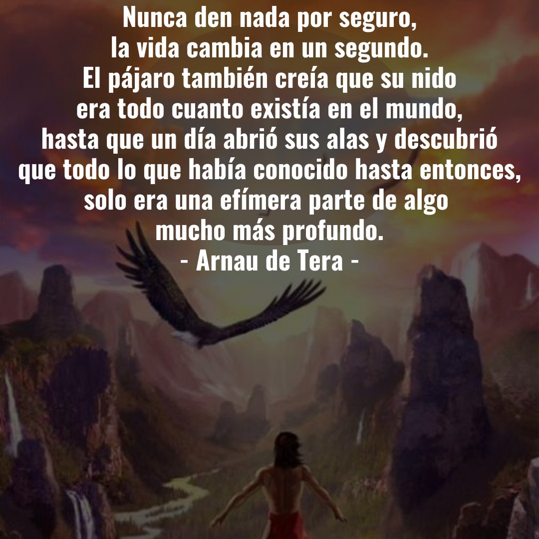 ArnauTera's tweet photo. "Nunca den nada por seguro, la vida cambia en un segundo.." https://t.co/eDEsBTduKt