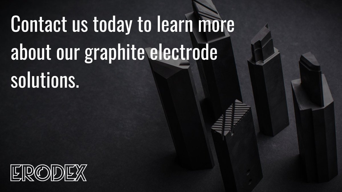 ErodexUK's tweet image. Erodex offers a full range of graphite electrode materials in stock alongside cutting-edge electrode manufacturing services. 
Contact us today to learn more about our #graphiteelectrode solutions. 

 #manufacturing #engineering #CNCmilling #CNCgrinding #CNCturning