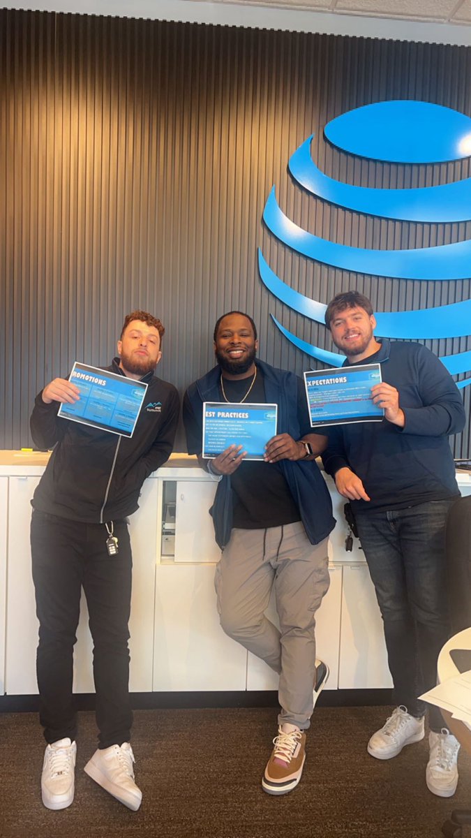 These 3 amazing RSC’s were able to lock down 4 small biz appts for the Orland Park location. We’re not done yet though- it’s still early!! 💪🏾 <a href="/GreaterLakesMkt/">Greater Lakes Market 🌊</a> @alBARETOE718 <a href="/TeamFusionGLM/">Team Fusion</a> @ahmedzidan731