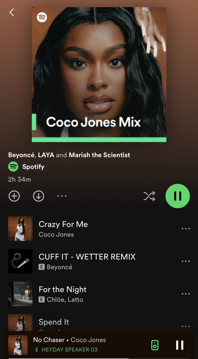 sheweatie's tweet photo. @TheRealCocoJ This is a #CocoJones householder. i.e. @KimberlyNFoster @ForHarriet.  I have “Put You On”, “No Chaser”, &amp; “Crazy For Me” on repeat to the point Spotify created a Coco Jones Mix for me! https://t.co/W95WnGW36Z