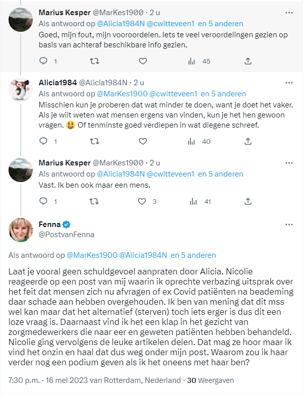 criticalfox71's tweet photo. Ze bevestigd hier alleen in haar eigen bubbel te blijven en posts te verwijderen waar ze het niet mee eens is.
Dus niet verder kijken en je verdiepen in zaken, maar kop in het zand. En je dan wel "medisch schrijver" noemen. Kwalijk.
#PostvanFenna #omnidraad
#Thematicgate https://t.co/TPIVo8oXRf