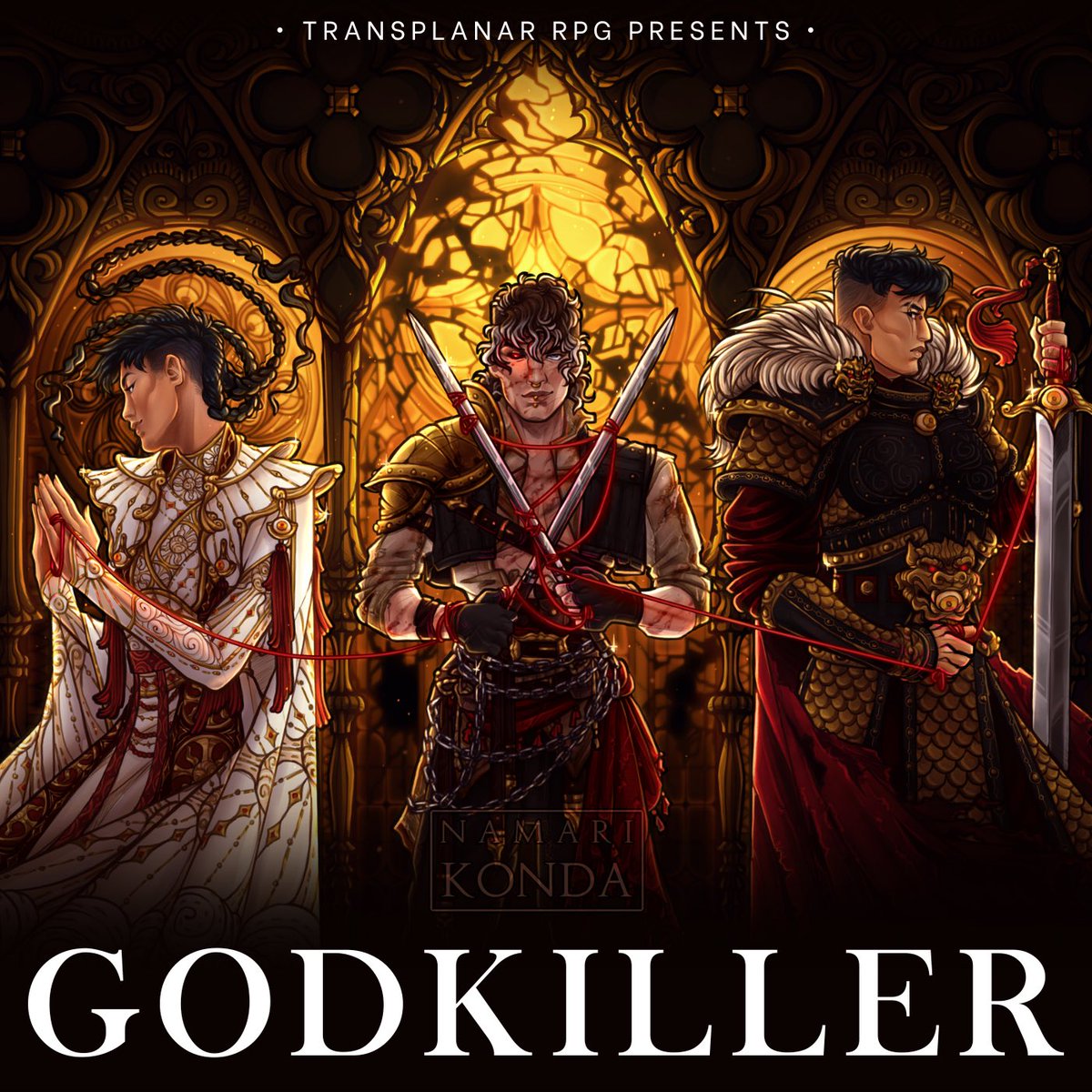 byConnieChang's tweet photo. It’s the middle of #AAPIHeritageMonth and this is your weekly reminder to listen to GODKILLER: FIRST BLOOD!

Godkiller is a game inherently tied to diaspora, queerness, grief, belonging, and power, and I’ve put so much of my own heart into this story. 🗡️✨ https://t.co/UsAsD3BlS4