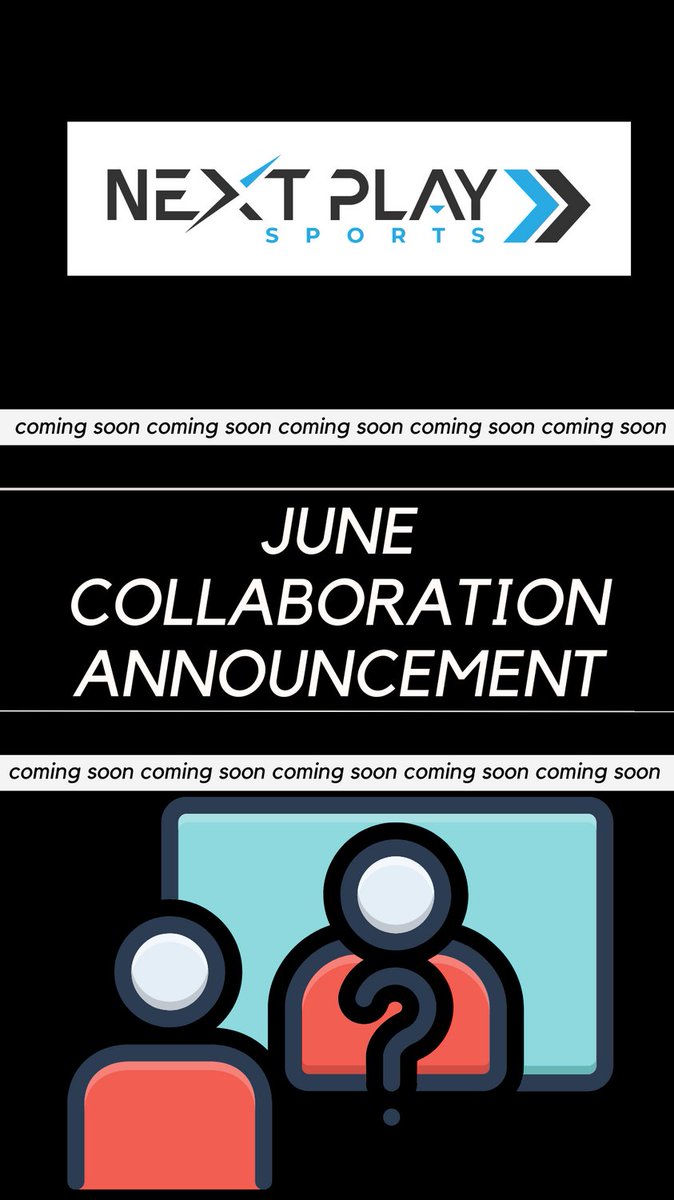 NextPlaySports1's tweet photo. Check back tomorrow for an event collaboration for June!  This will be an event you won't want to miss... Next Play Sports and ? https://t.co/bHu0PXeUfB