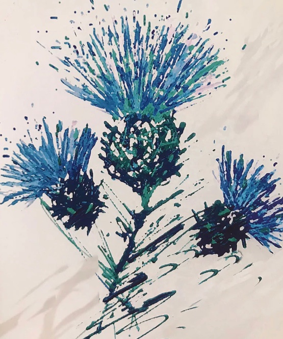 amazingraceart's tweet photo. Evening #womaninbizhour 😀 Hope it’s been a good and productive day for everyone. Tonight I’m sharing my contemporary Scottish Thistle print in blue 💙 #MHHSBD #etsyfinds #TheCraftersUk 

https://t.co/B3ZJAXOZqk https://t.co/LRgdKeNykq