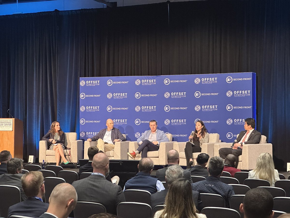 SecondFront's tweet photo. .@KatrinaManson moderates a panel between Dr. Ninh Duong, Col Christophe Piubeni, Schuyler (Sky) Moore, and Col. Tom Harper on barriers to interoperability between allied and partner countries. #OffsetSymposium23 https://t.co/wRosgwrr3E