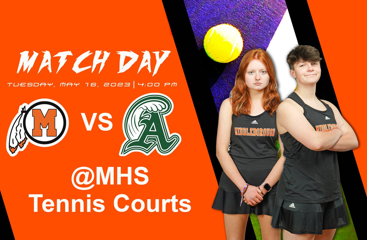 MIDDLEBOROUGH ATHLETICS (@middleboroad) on Twitter photo Hey Sachems come support Girls Tennis, Lax, and Softball as they compete at home today. #LETSGOSACHEMS
Girls 🎾 VS <a href="/AbingtonHigh/">Abington High 💚</a> 4 PM MHS Tennis Courts
MHS 🥎 VS <a href="/AbingtonHigh/">Abington High 💚</a> 4:30 PM Varsity Fields
Girls 🥍 VS <a href="/EBathletics/">EBathletics</a> 5:15 PM Varsity Field
<a href="/sports_ledger/">Patriot Ledger sports</a> <a href="/PrincipalBran/">Mr. Paul Branagan</a> Hey Sachems come support Girls Tennis, Lax, and Softball as they compete at home today. #LETSGOSACHEMS
Girls 🎾 VS <a href="/AbingtonHigh/">Abington High 💚</a> 4 PM MHS Tennis Courts
MHS 🥎 VS <a href="/AbingtonHigh/">Abington High 💚</a> 4:30 PM Varsity Fields
Girls 🥍 VS <a href="/EBathletics/">EBathletics</a> 5:15 PM Varsity Field
<a href="/sports_ledger/">Patriot Ledger sports</a> <a href="/PrincipalBran/">Mr. Paul Branagan</a>