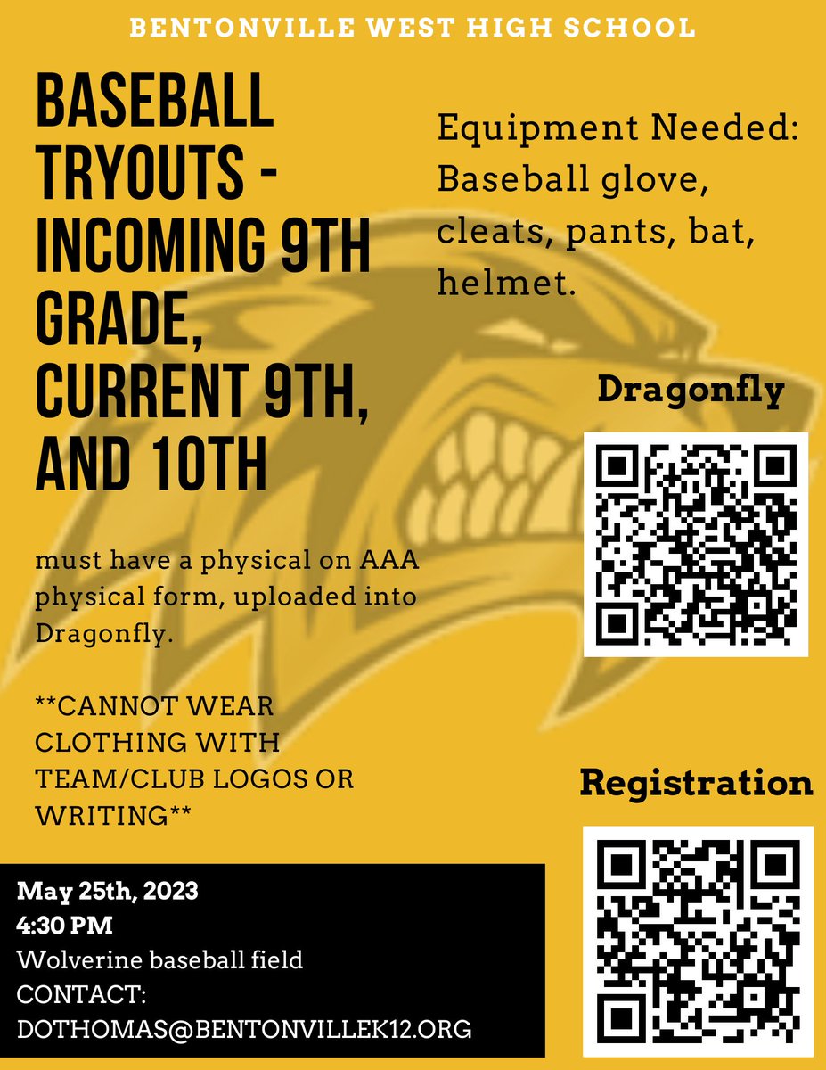 Tryouts are coming up soon!