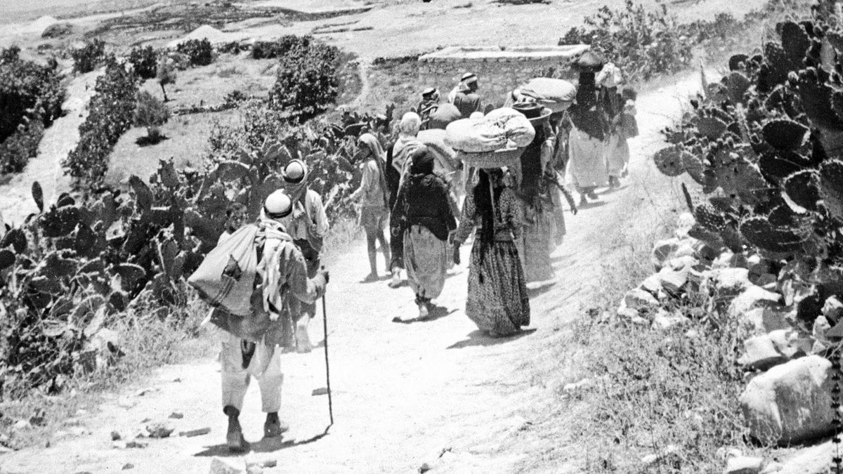 #NakbaHolocaust: 15 May marked 75 years of #Nakba catastrophe in which 750,000 Palestinians were forcibly expelled from their land!!!

Zionist forces killed thousands of Palestinians, destroyed hundreds of villages & forcibly expelled 80% of Palestinian population from their land