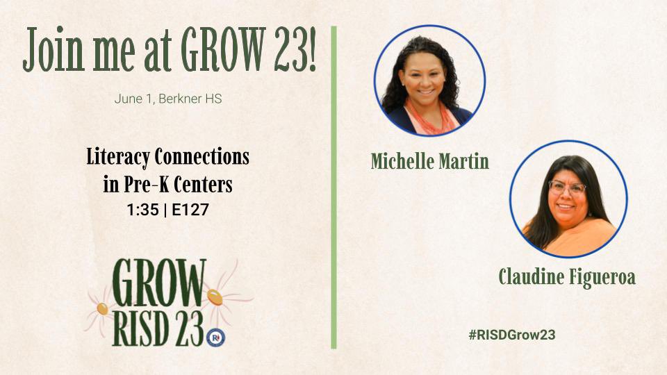 📢📢Calling all #RISDprek teachers to come join us at #RISDGrow23! 🌱 go enroll today!