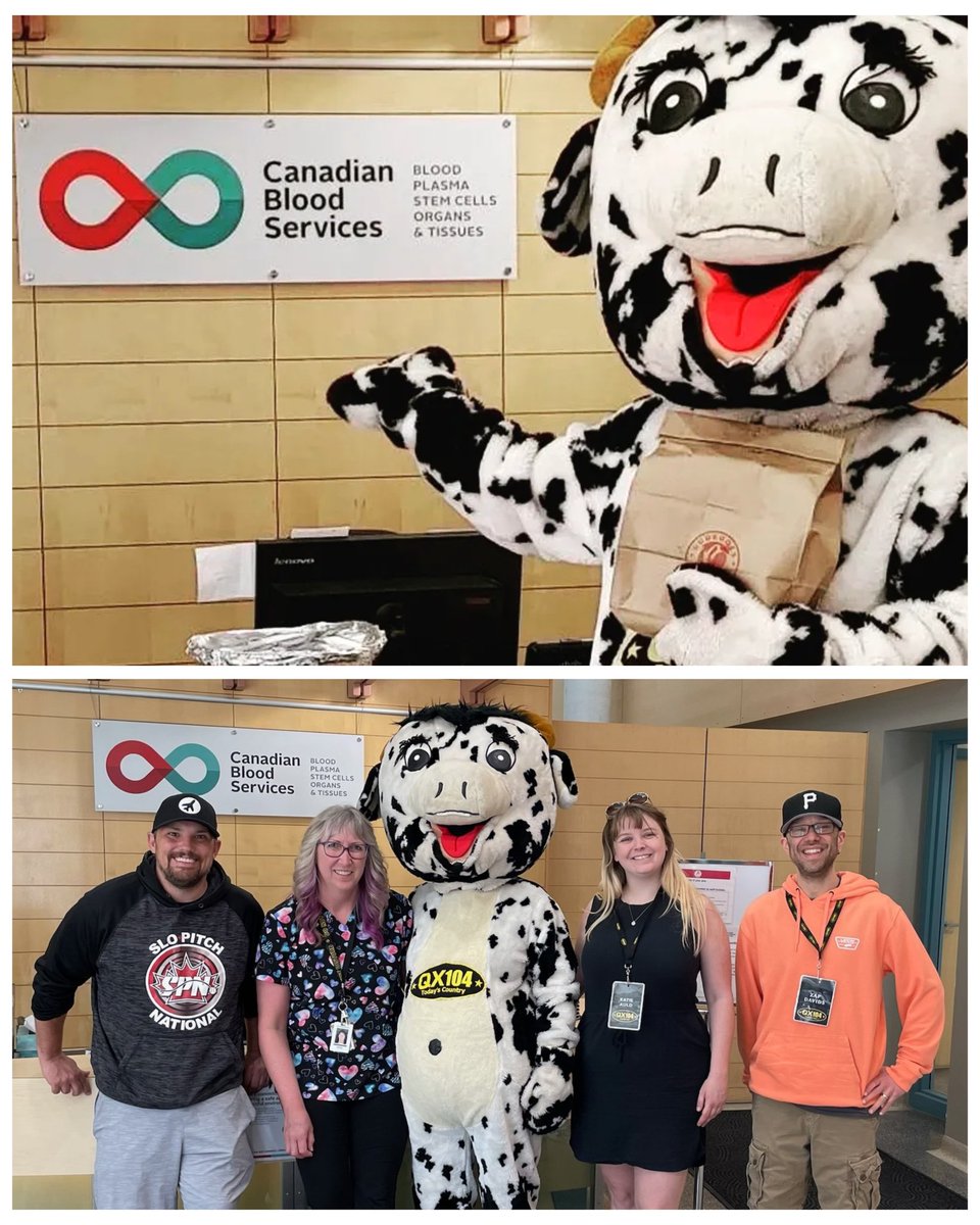 Make Tuesdays great again with <a href="/Bodegoes/">Bodegoes</a>!  Today the #QX104CashCow stopped by @LifelineMB to see Tammy and deliver lunch. 🍜🍗🥗🥙

Your office could be next! >> qx104country.ca/contest/50339/…