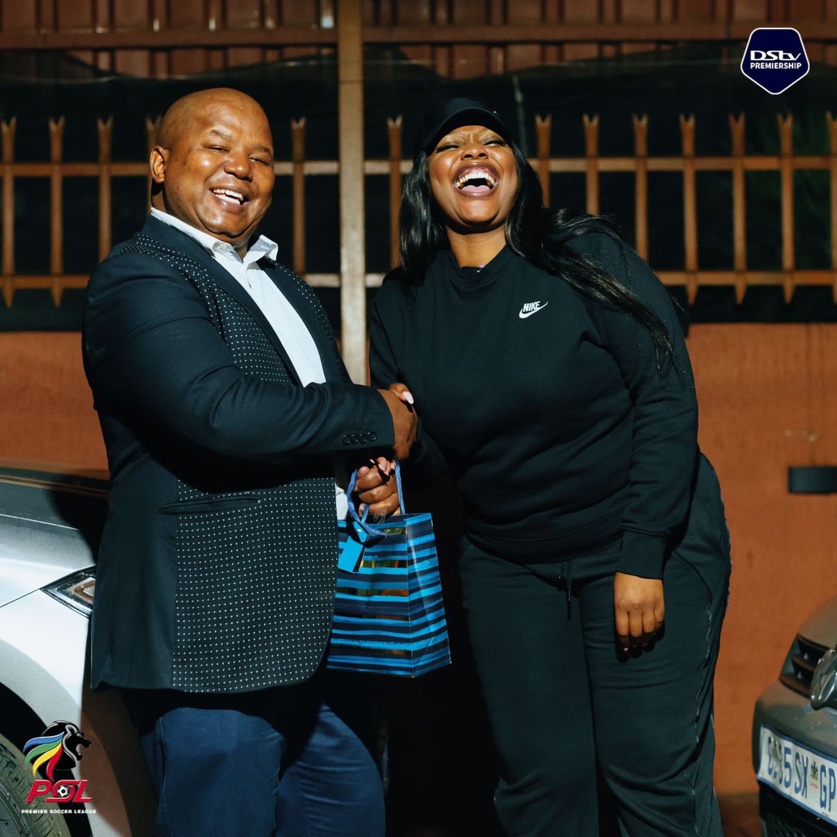 BabizeBonke_ZA's tweet photo. Our #MyPerfectMatchDayExperience winners looking stylish. Bafana Ba Style 👌 https://t.co/BUlHrmnHJQ