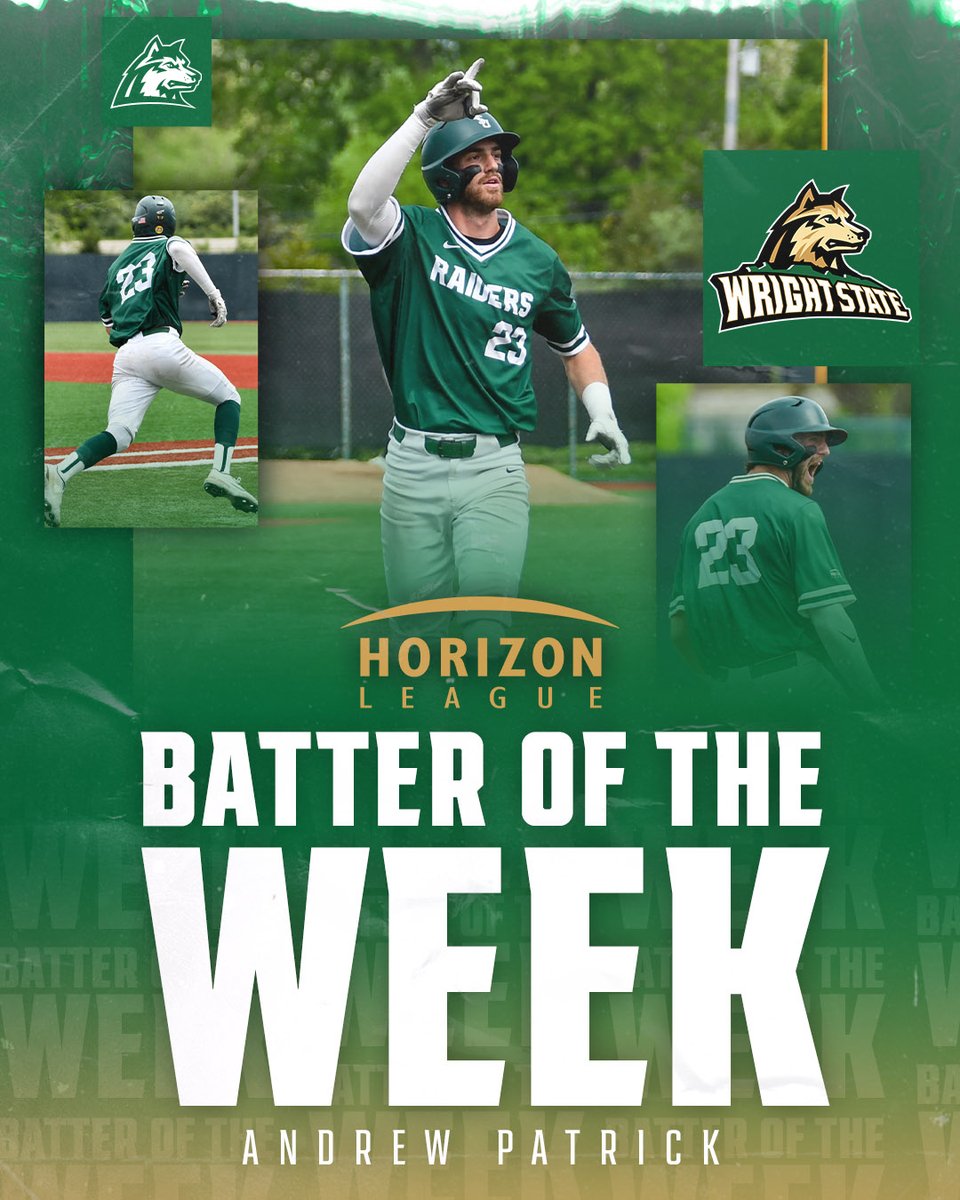 WSURaidergang's tweet photo. #HLBASE weekly award sweep!🧹

@AP_2305 ➡️ Batter of the Week
@Haught_1113 ➡️ Pitcher of the Week

#Raidergang | #BuildtheMonster