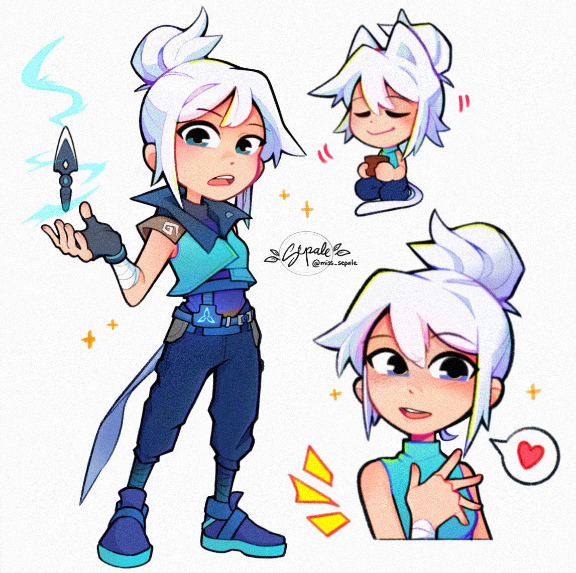 MissSepale's tweet photo. I think entering in the valorant art community helped me a bit recently thank u all for the support ! 🥺 https://t.co/332faR2oS4